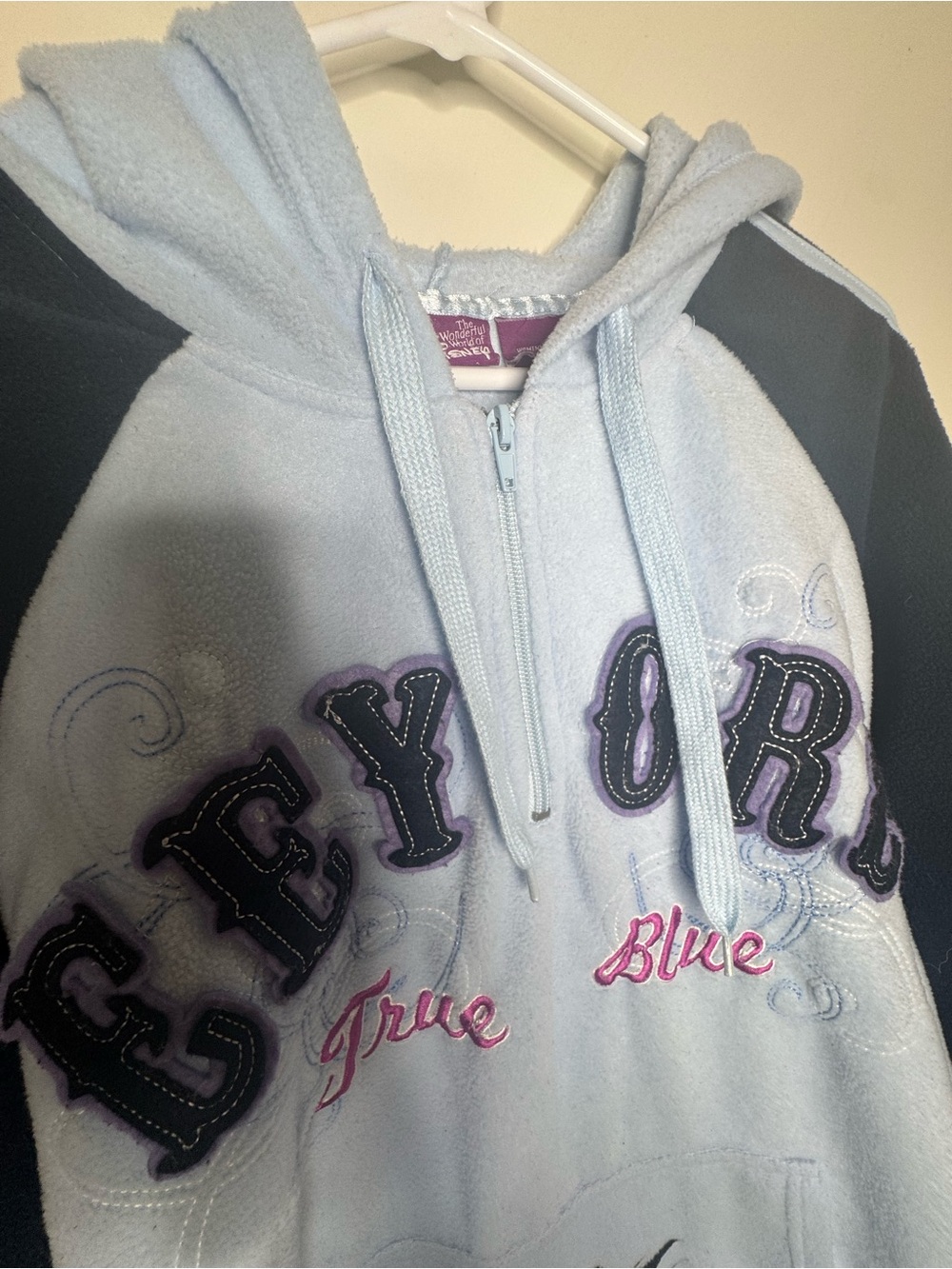 Disney Vintage Eeyore Half Zipped Hoddie - 2X - Picture 6 of 7